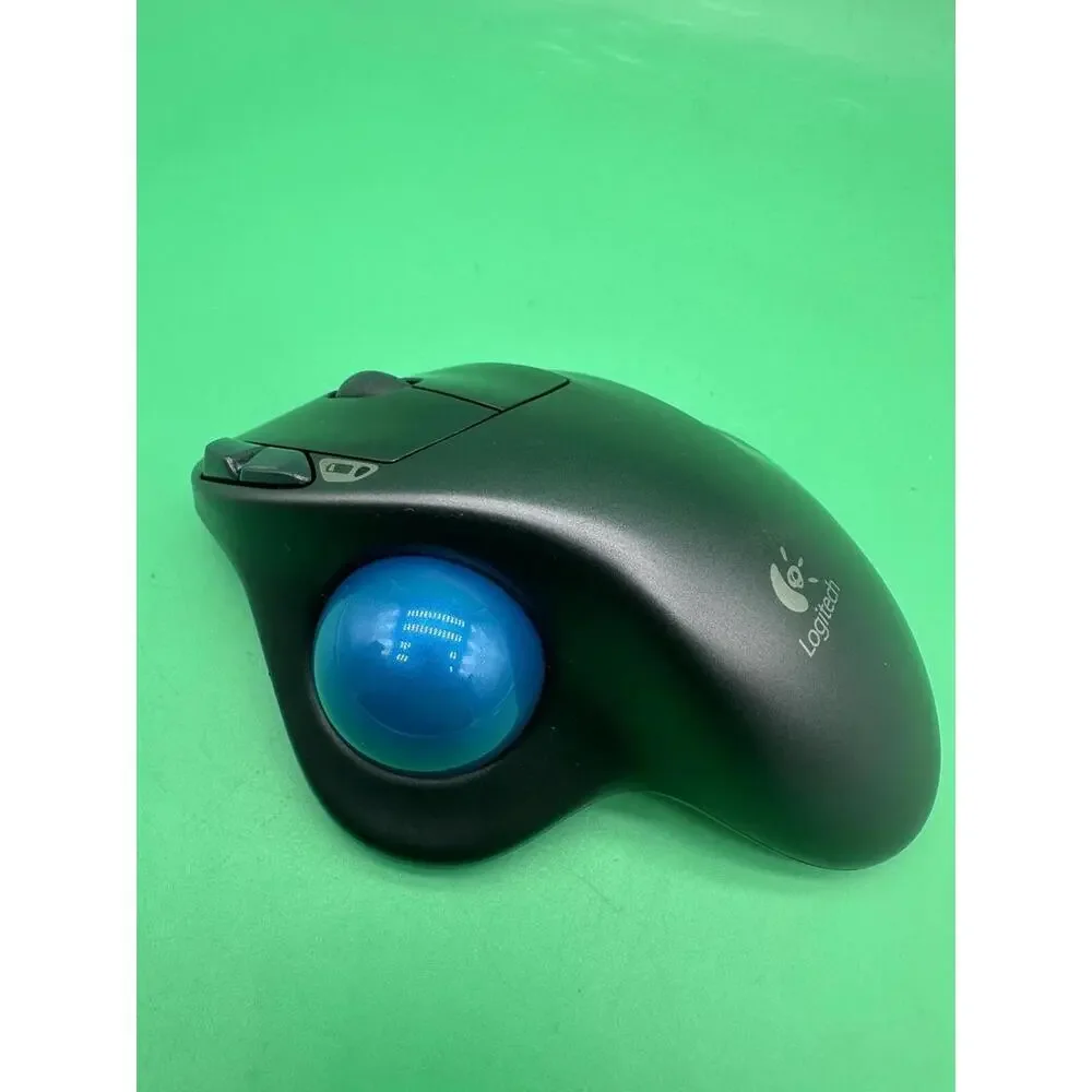 Logitech M570 910-001799 Wireless Trackball Mouse Black w/Dongle Tested